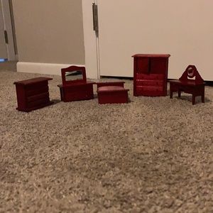 Vintage Dollhouse furniture set